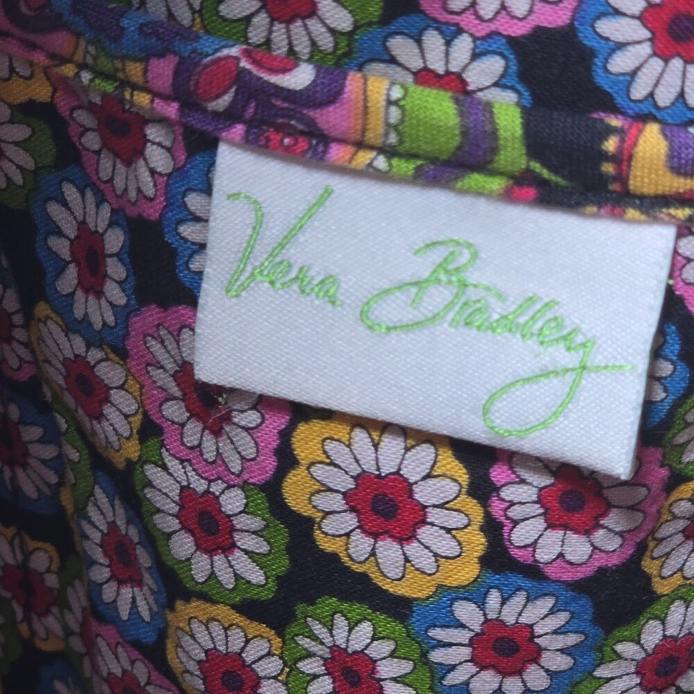 Vera Bradley Cotton Quilted Symphony In Hue Tote Bag RETIRED - Picture 5 of 6